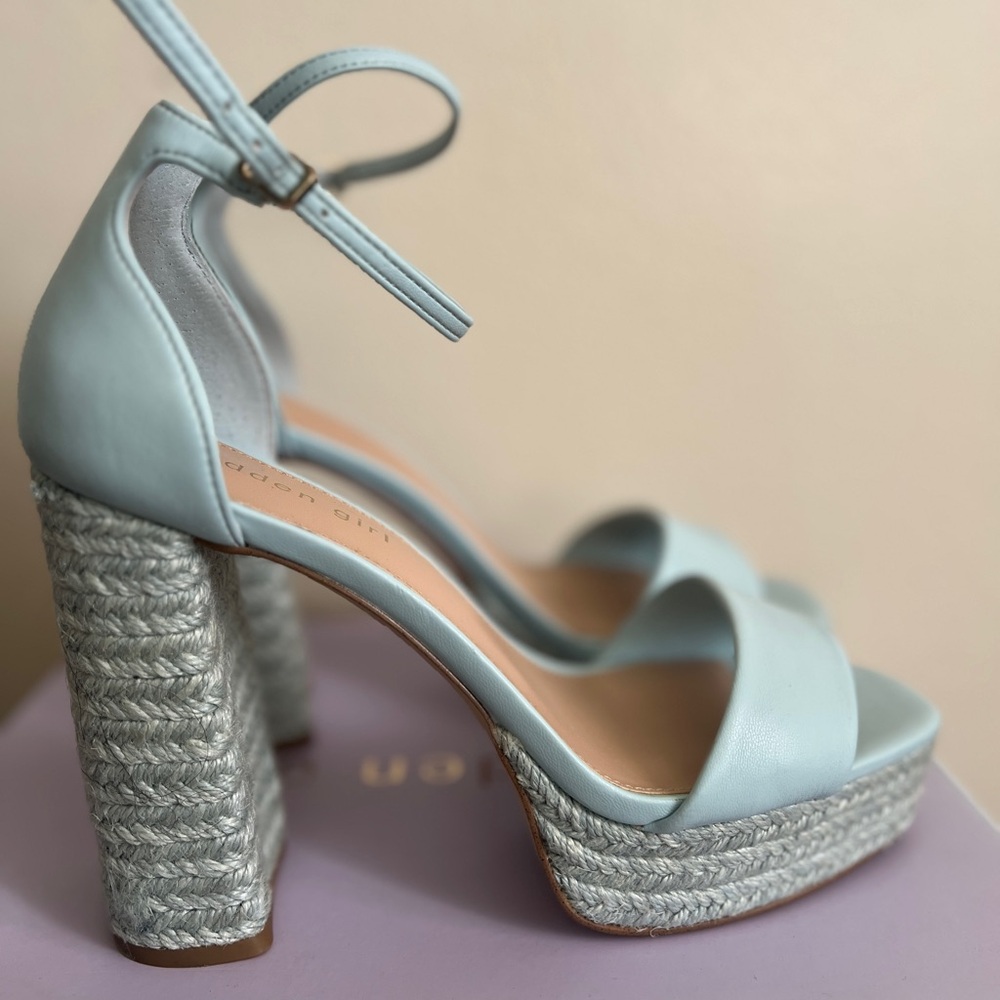 Madden Girl Light Blue Platform Heels